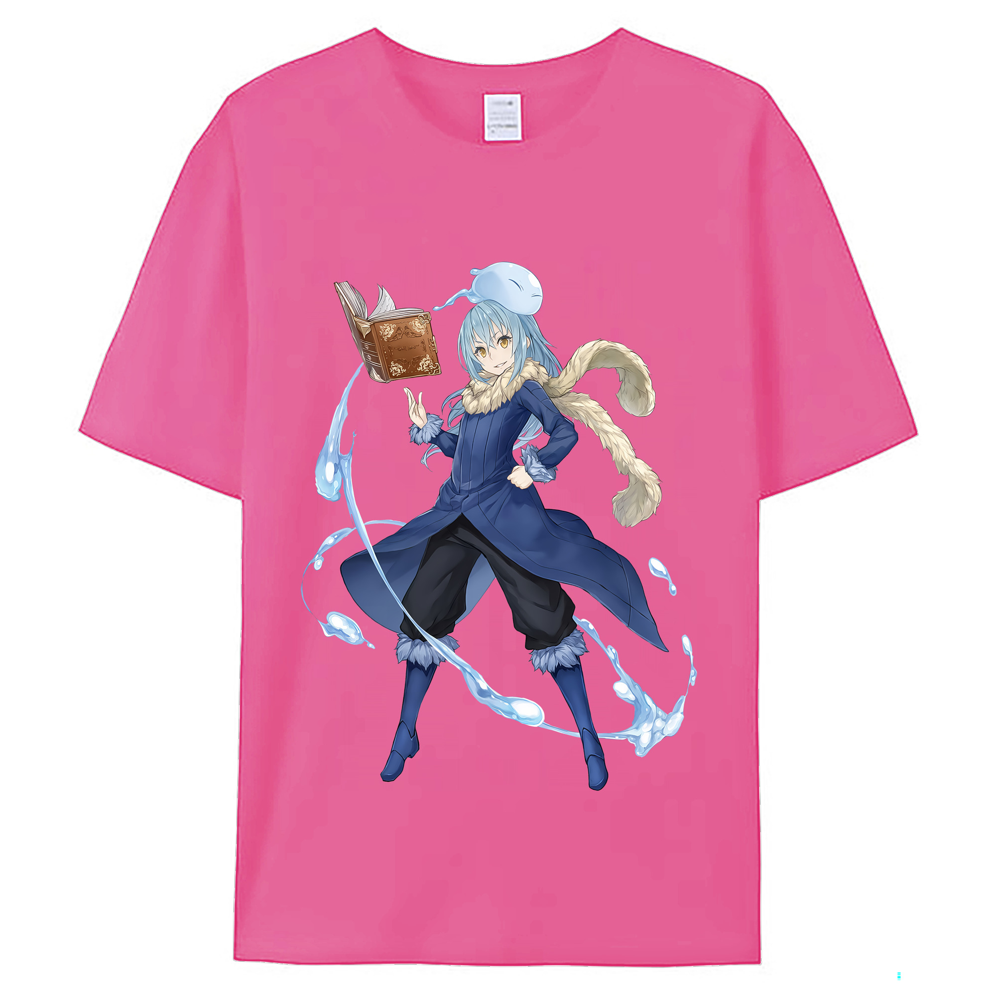 （画像用） 転スラ Regarding Reincarnated to Slime レディースカジュアルプリントTシャツ（綿100％）